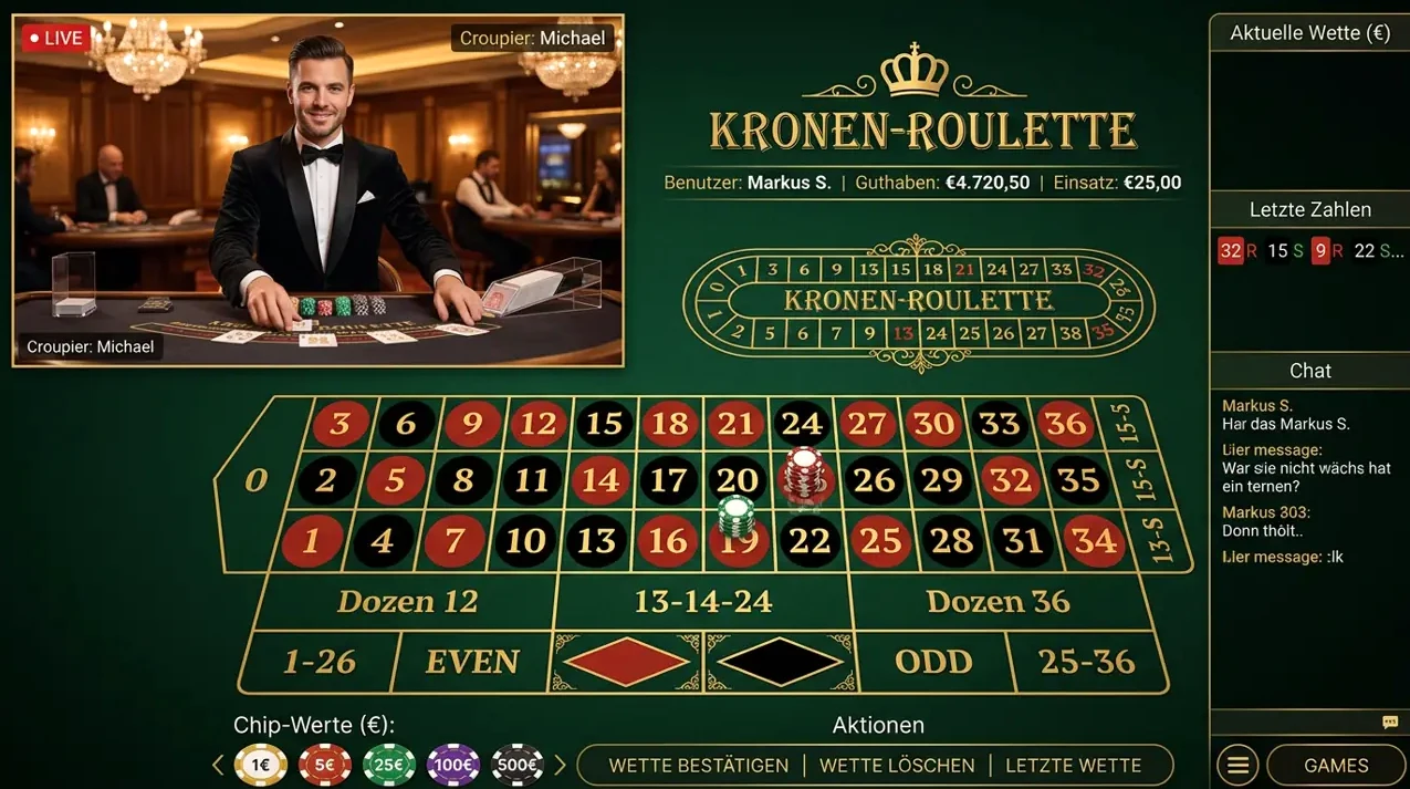 Live Casino & Shows im AstroMania